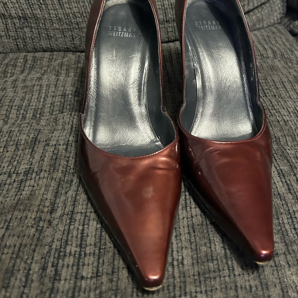 Stuart Weitzman Dark Red Heels